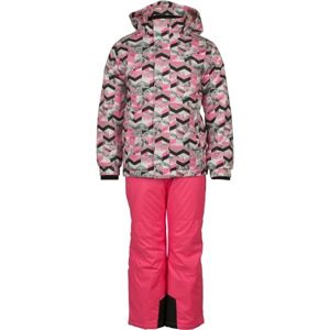 ALPINE PRO BOJORO Detský lyžiarsky set, ružová, veľkosť 104-110