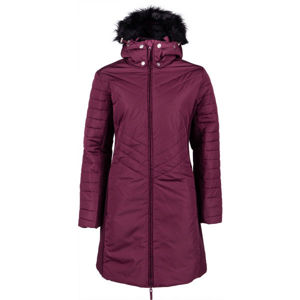 ALPINE PRO CYBELA Dámsky zimný kabát, vínová, veľkosť XS
