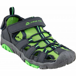 ALPINE PRO EAKY Detská letná obuv, svetlo zelená, veľkosť