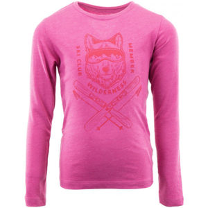 ALPINE PRO ERNO Detské tričko, ružová, veľkosť 104-110