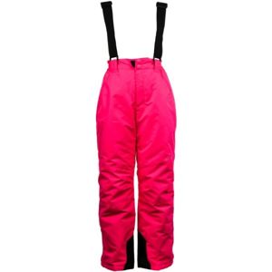 ALPINE PRO FUDO 2 ružová 152-158 - Detské lyžiarske nohavice