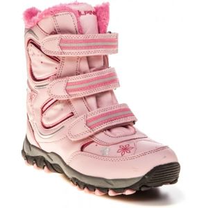 ALPINE PRO KABUNI ružová 35 - Detská zimná obuv