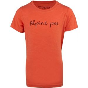 ALPINE PRO SANTOSO Detské tričko, oranžová, veľkosť 92-98