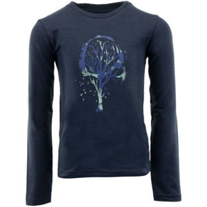 ALPINE PRO NOKOSO Detské tričko, tmavo modrá, veľkosť 152-158