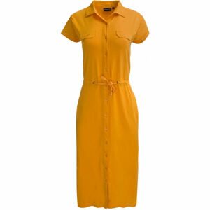ALPINE PRO MELIFA Dámske šaty, žltá, veľkosť S