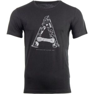 ALPINE PRO TITAN čierna S - Pánske tričko