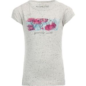 ALPINE PRO ORWO Dievčenské tričko, sivá, veľkosť 152-158