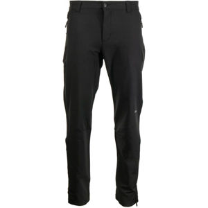 ALPINE PRO QUABIL Pánske softshellové nohavice, čierna, veľkosť 56