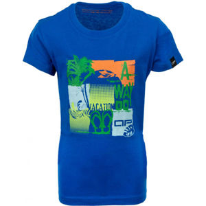 ALPINE PRO SABLO Detské tričko, modrá, veľkosť 104-110