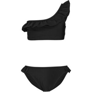AQUOS KYRIA Dievčenské dvojdielne plavky, čierna, veľkosť 128-134