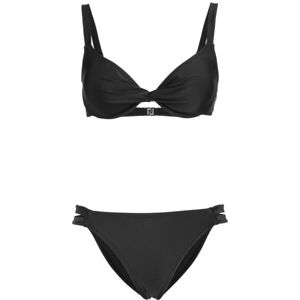 AQUOS MARU Dámske dvojdielne plavky, čierna, veľkosť XL