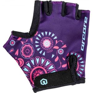 Arcore LUKE Detské cyklistické rukavice, fialová, veľkosť 6