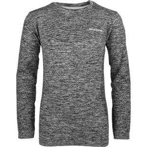 Arcore MAUD Detské funkčné tričko s dlhým rukávom, tmavo sivá, veľkosť 128-134