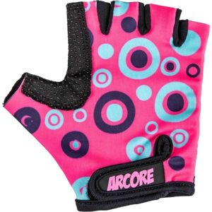 Arcore ZOAC Detské cyklistické rukavice, ružová, veľkosť 4