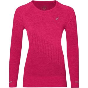 Asics SEAMLESS LS TEXTURE ružová S - Dámske športové tričko