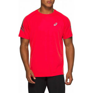 Asics SILVER ICON TOP červená L - Pánske bežecké tričko