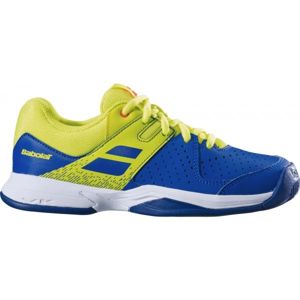 Babolat PULSION JR ALL COURT Juniorská tenisová obuv, modrá,žltá,biela, veľkosť 35