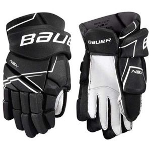 Bauer NSX GLOVES SR Hokejové rukavice, čierna, veľkosť 13