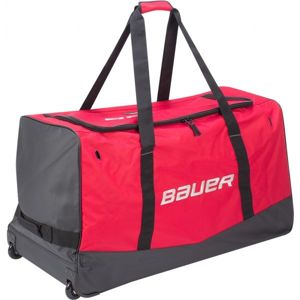 Bauer CORE WHEELED BAG JR Juniorská hokejová taška, červená, veľkosť OS
