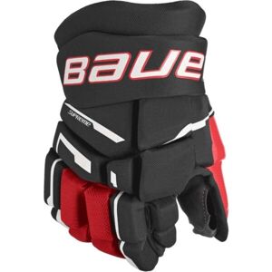 Bauer SUPREME M3 GLOVE-INT Juniorské hokejové rukavice, červená, veľkosť 12