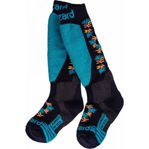 Blizzard ALLROUND WOOL SKI SOCKS JR Detské lyžiarske ponožky, čierna, veľkosť 27-29