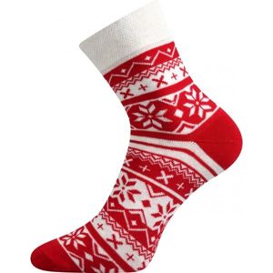 Boma PATTE 025 červená 43 - 46 - Ponožky so zimným dizajnom