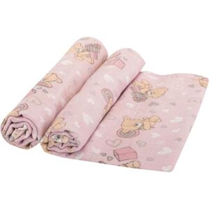 BOMIMI TETRA Premium 2ks Detské textilné osušky, ružová, veľkosť