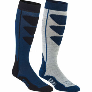 Bula 2PK ALPINE SKI SOCK Pánske lyžiarske ponožky, modrá, veľkosť M