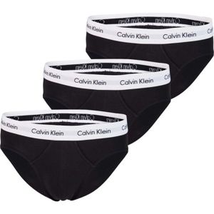 Calvin Klein 3 PACK HIP BRIEF čierna S - Pánske slipy