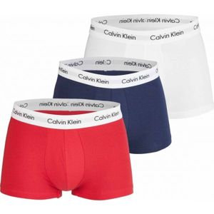 Calvin Klein 3 PACK LO RISE TRUNK tmavo modrá XL - Pánske boxerky