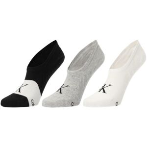 Calvin Klein FOOTIE HIGH CUT 3P Dámske ponožky, čierna, veľkosť UNI