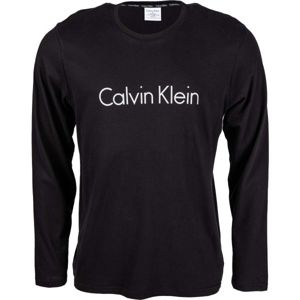 Calvin Klein L/S CREW NECK tmavo modrá M - Pánske tričko