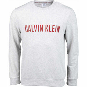 Calvin Klein L/S SWEATSHIRT Pánska mikina, sivá, veľkosť S
