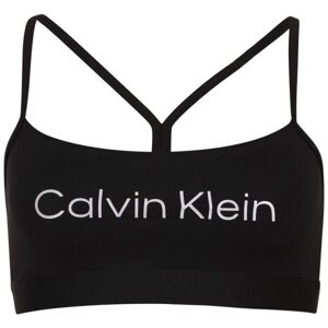 Calvin Klein LOW SUPPORT SPORTS BRA Dámska športová podprsenka, čierna, veľkosť S