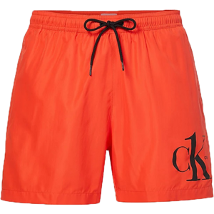 Calvin Klein MEDIUM DRAWSTRING Pánske plavecké šortky, oranžová, veľkosť M