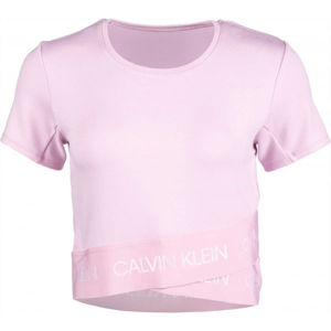 Calvin Klein MMF KNITTED SWEATSHIRT ružová S - Dámske tričko