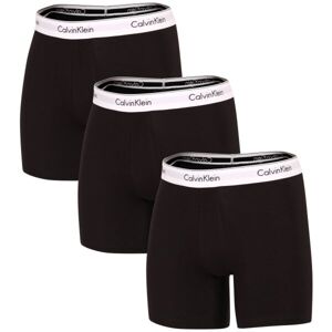 Calvin Klein MODERN CTN STRETCH-BOXER BRIEF 3PK Pánske boxerky, čierna, veľkosť L