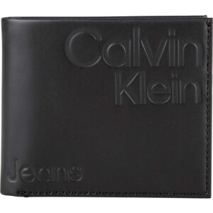 Calvin Klein MONOGRAM SOFT BIFOLD W/COIN AOP Peňaženka, čierna, veľkosť UNI