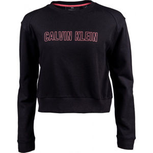 Calvin Klein PULLOVER Dámska mikina, čierna, veľkosť L