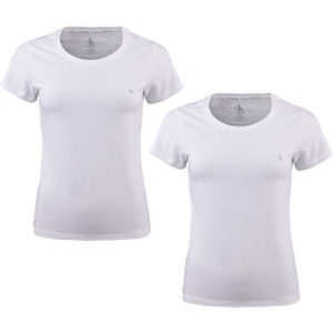 Calvin Klein S/S CREW NECK 2PK biela M - Dámske tričko