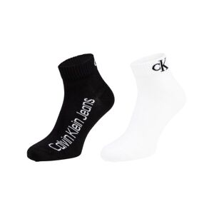 Calvin Klein QUARTER 2P Pánske ponožky, čierna, veľkosť
