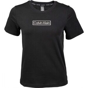 Calvin Klein REIMAGINED HER S/S CREW NECK Dámske tričko, čierna, veľkosť XS