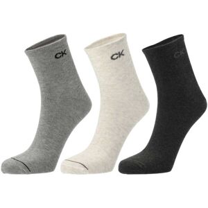 Calvin Klein SHORT SOCK 3P Pánske ponožky, sivá, veľkosť UNI
