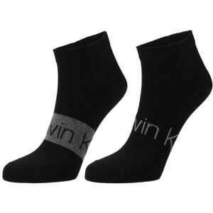 Calvin Klein SNEAKER 2P Pánske ponožky, čierna, veľkosť 39 - 42