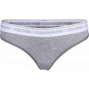 Calvin Klein THONG šedá XS - Dámske tanga