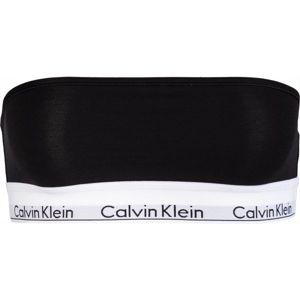 Calvin Klein UNLINED BANDEAU čierna XS - Podprsenka bez ramienok