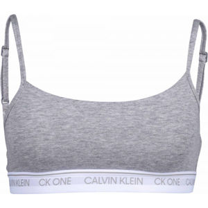 Calvin Klein UNLINED BRALETTE Dámska podprsenka, sivá, veľkosť XS