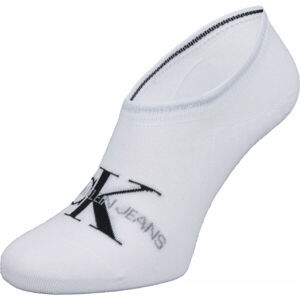 Calvin Klein WOMEN LINER 1P JEANS LOGO BROOKLYN Dámske ponožky, biela, veľkosť UNI