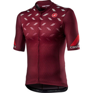 Castelli AVANTI Pánsky cyklistický dres, vínová, veľkosť XL