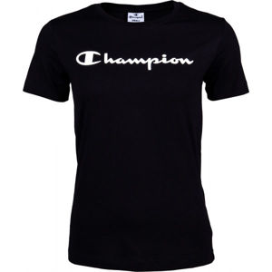 Champion CREWNECK T-SHIRT čierna L - Dámske tričko